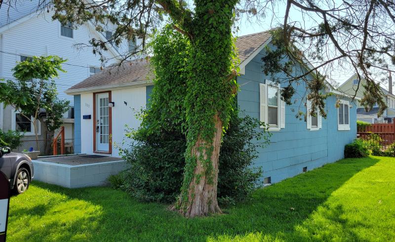 This small cottage for sale on Lewes Beach used to be an officer barracks for Fort Miles. CHRIS FLOOD PHOTOS